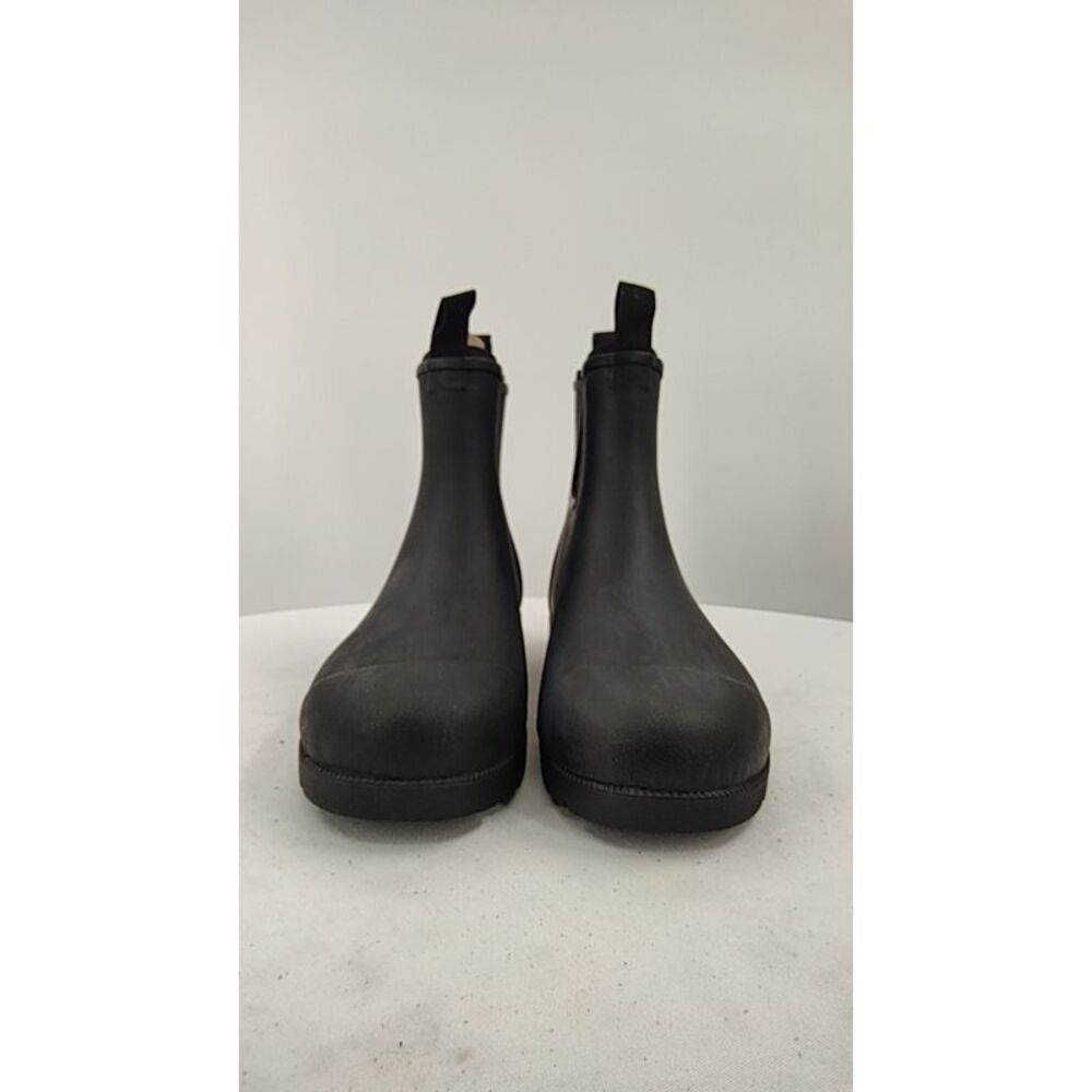 Quince Womens Waterproof Ankle Rain Boot Black Shoes 8 - Picture 2 of 3